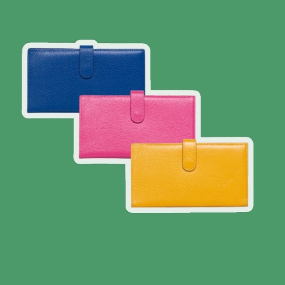 Beck Bags passport long wallet teddy bear brown grain Italian leather - Picture 3 of 8